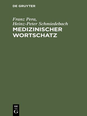 cover image of Medizinischer Wortschatz